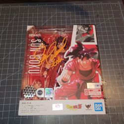 Sh figuarts Dragon ball z Goku autographed by Sean shimmel