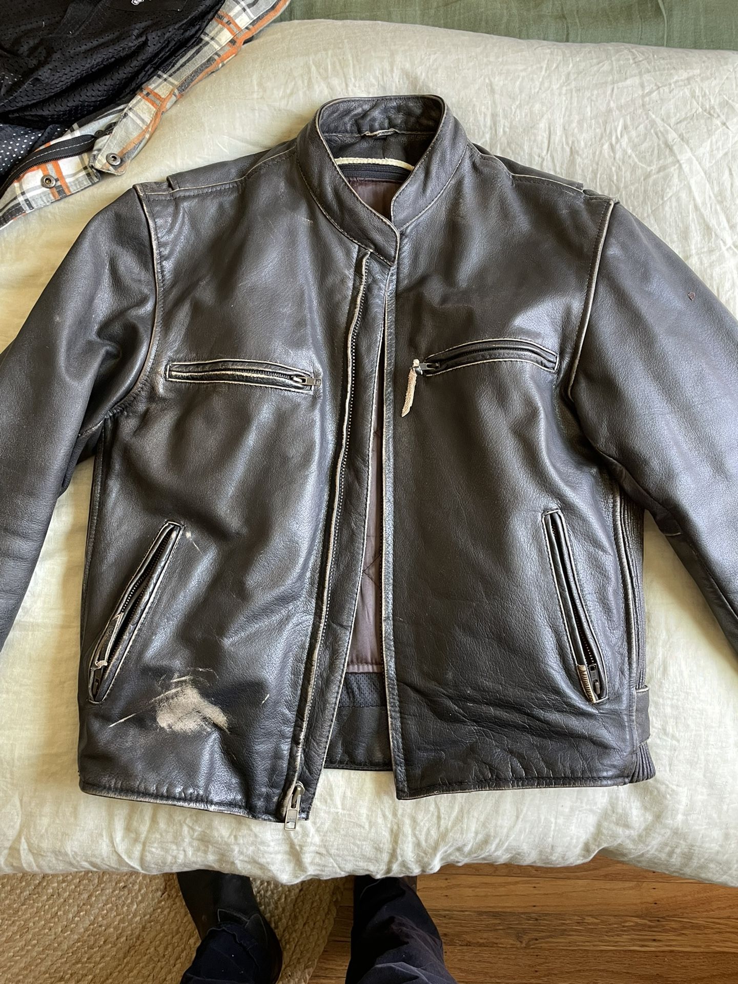 Genuine Leather Motorcycle Jacket