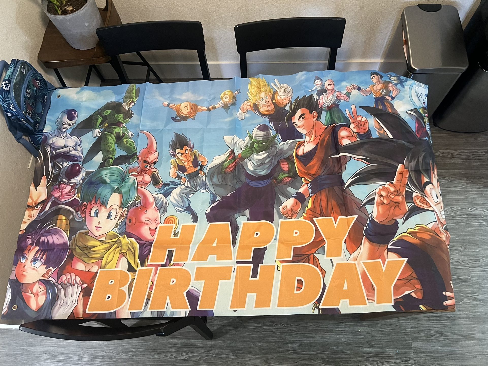 Dragón Ball Z Birthday Banner 