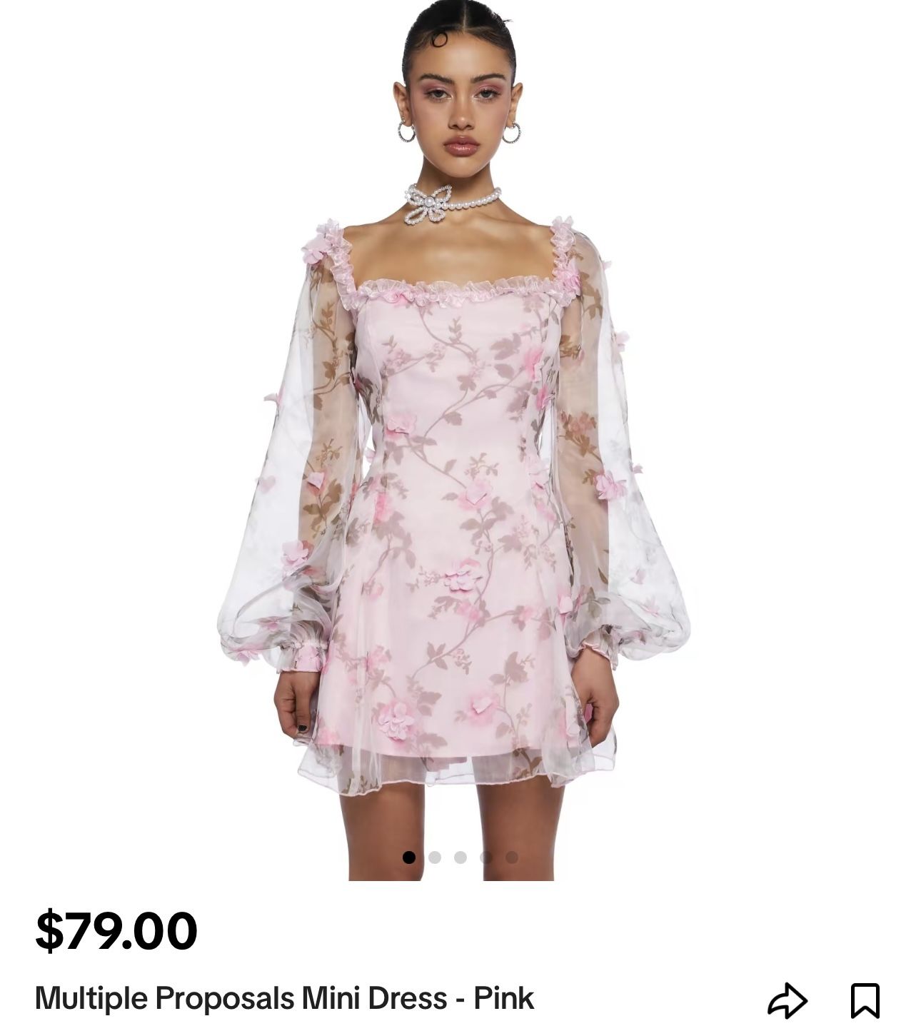 Dolls Kill Pink Dress Multiple Proposals Mini Dress - Pink