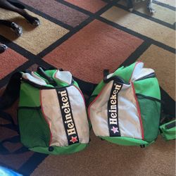 Like New Heineken Back Pack Coolers  20$ Each Or 2/35$