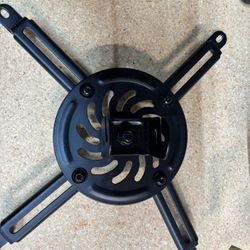 Universal Black Ceiling Or Wall Mounting Plate With Screws