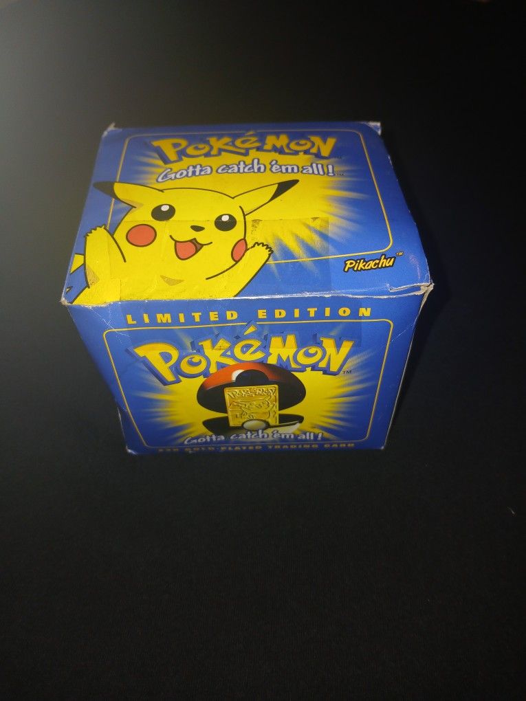 First To Come Out Unopened 1st 1999 Edition Nintendo Limited Pikachu 23k Gold Pokemon Card ✨️ 😲