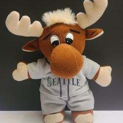 Official Seattle Mariners Moose Mascot 7” Plush Rare 