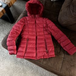 Red Puffer Jacket XS