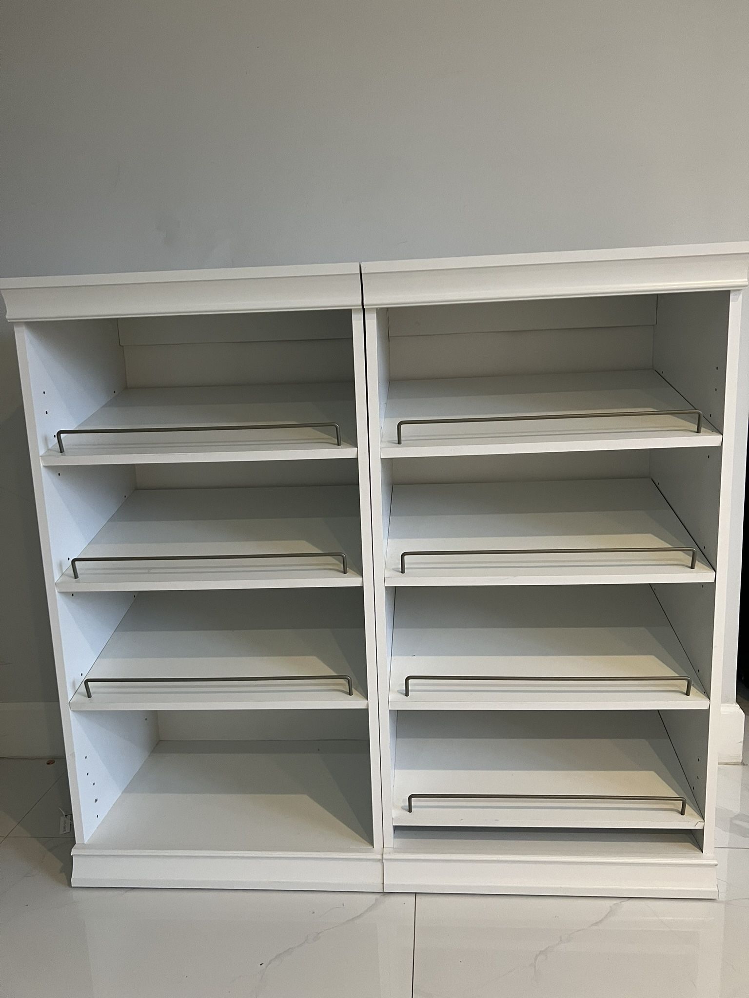 White Shoe Organizer Storage Cabinet Rack
