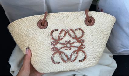 loewe rattan bag
