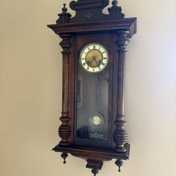 Antique Victorian wall clock