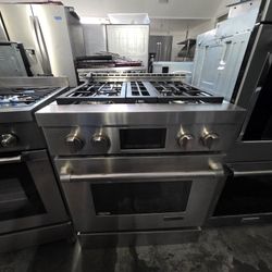30" JENN AIR GAS RANGE STAINLESS STEEL 