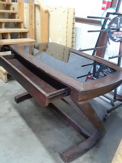 Real wood desk