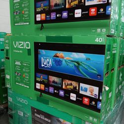40" Screen Led Smart TV By Vizio.  Original Box SEALED 