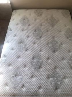 Queen Pillow-Top Mattress + Bed Frame