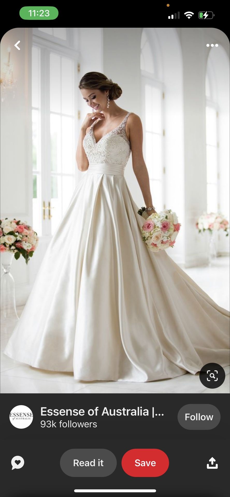 White Ball Gown