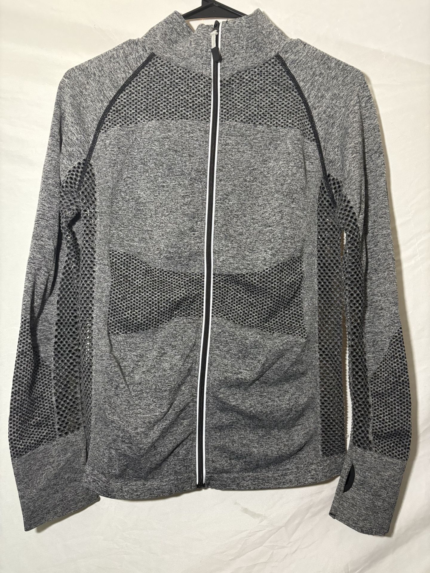 GRAY BEBE ATHLETIC JACKET