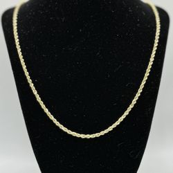 2.5MM 10K Rope Chain 