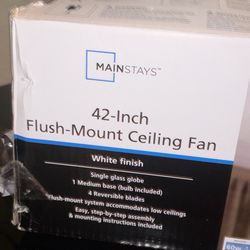 42-Inch Flush-Mount Ceiling Fan