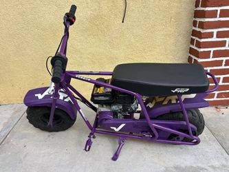 GMB100 Mini Bike 99cc 4-Stroke, Gas Powered Mini Dirt Bike   Pull Start, Rear Disc Brake, All-Terrain
Tires - Purple
