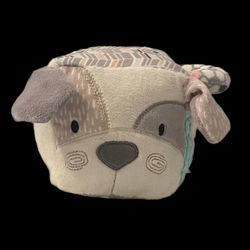 Mary Meyer Decco Pup Activity Cube 4” Plush Stuffed Animal Textured Fabric