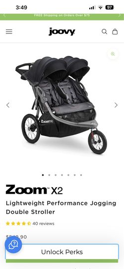 JOOVY DOUBLE STROLLER $100