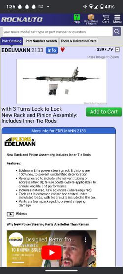 2004 Mustang Rack And Pinion 