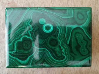 Small Rectangular MALACHITE jewelry box