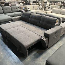Sectional Sofa With Sleeper And Storage 