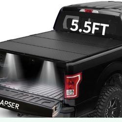 CAPSER 5.5FT Hard Tri-Fold F-150 Tonneau Cover Fits For 2015-2025 Ford F-150 67Inch Truck Bed(Incl.F150 Lightning)