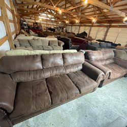 Brown Couch Set “WE DELIVER”