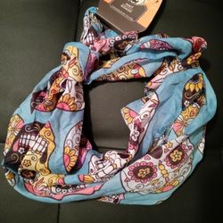 Sugar Skulls Sheer Scarf