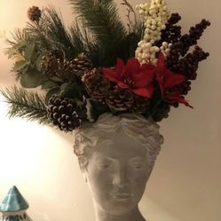 Beautiful Anthropologie Grecian Bust Pot..! 