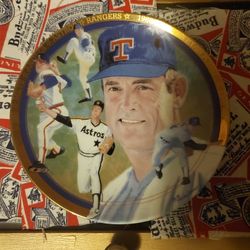 1993  Vintage Ryan Nolan  Is ceramic plate with Magazine