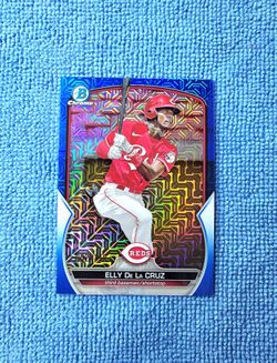 2023 Bowman Chrome ELLY DE LA CRUZ Blue Mojo 02/150 Cincinnati Reds