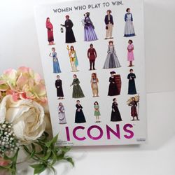 ICONS Women Who Play To Win Game. Trailblazers Pioneers Game Changers. Famous Women Game