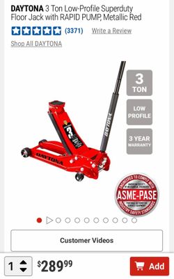 Daytona low profile super duty 3 ton jack