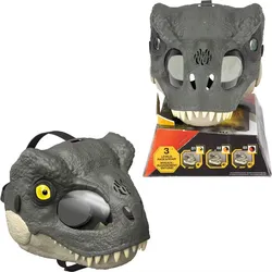Jurassic World Rebirth T-Rex Rage N Roar Mask with LED Light Up