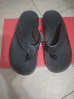 Olukai Men's Sandals FLIP Flop Thong Gray Size 11
