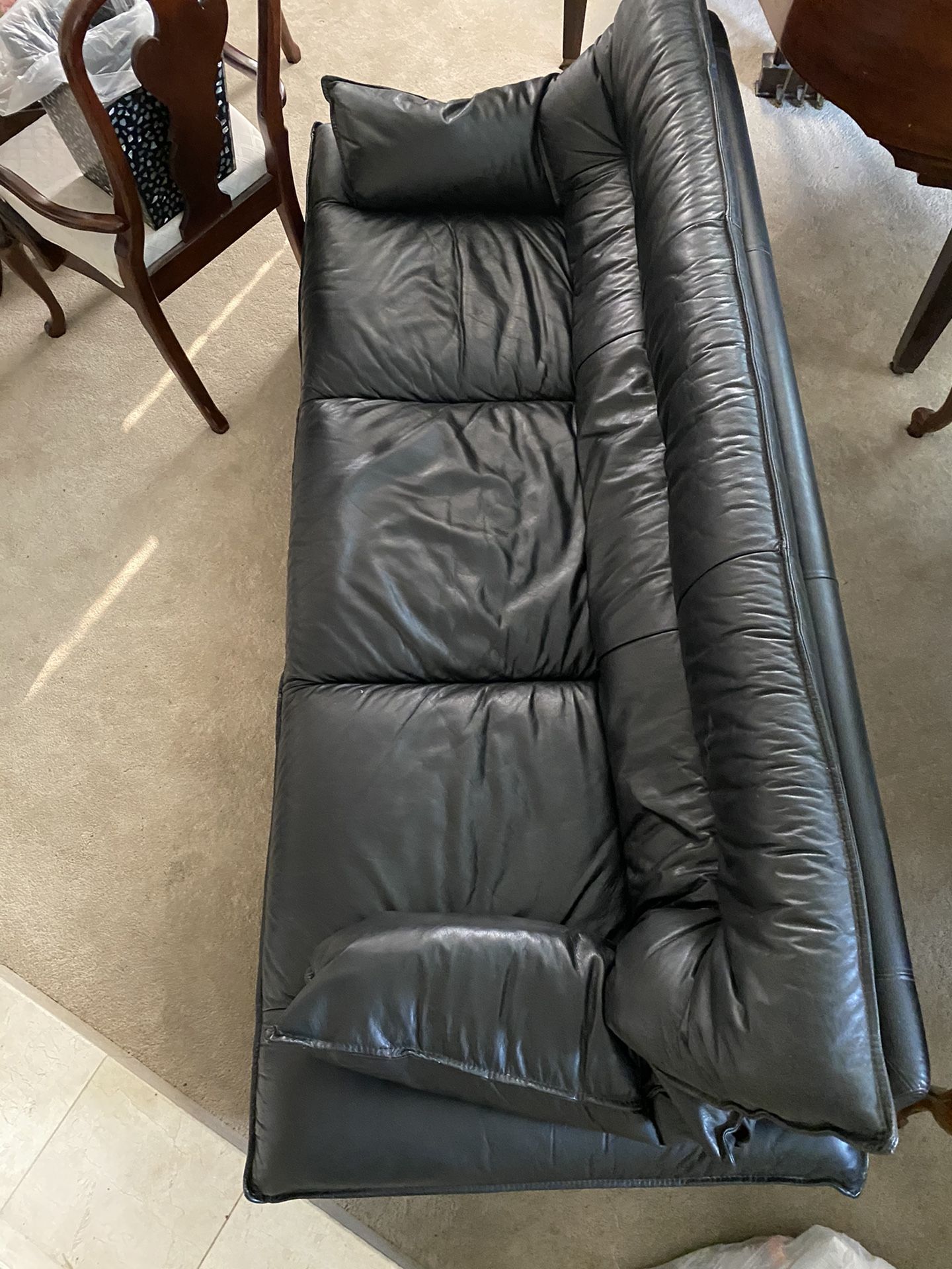 Leather couch