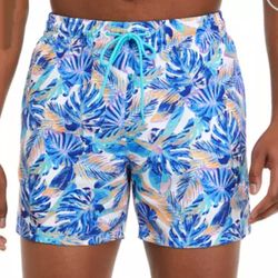 NWT Cabana by Crown & Ivy Tropical Paradise Men's Swim Trunks.
