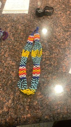 Vintage hand made beed necklace