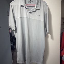 Mens large Gray Nike Golf Polo 