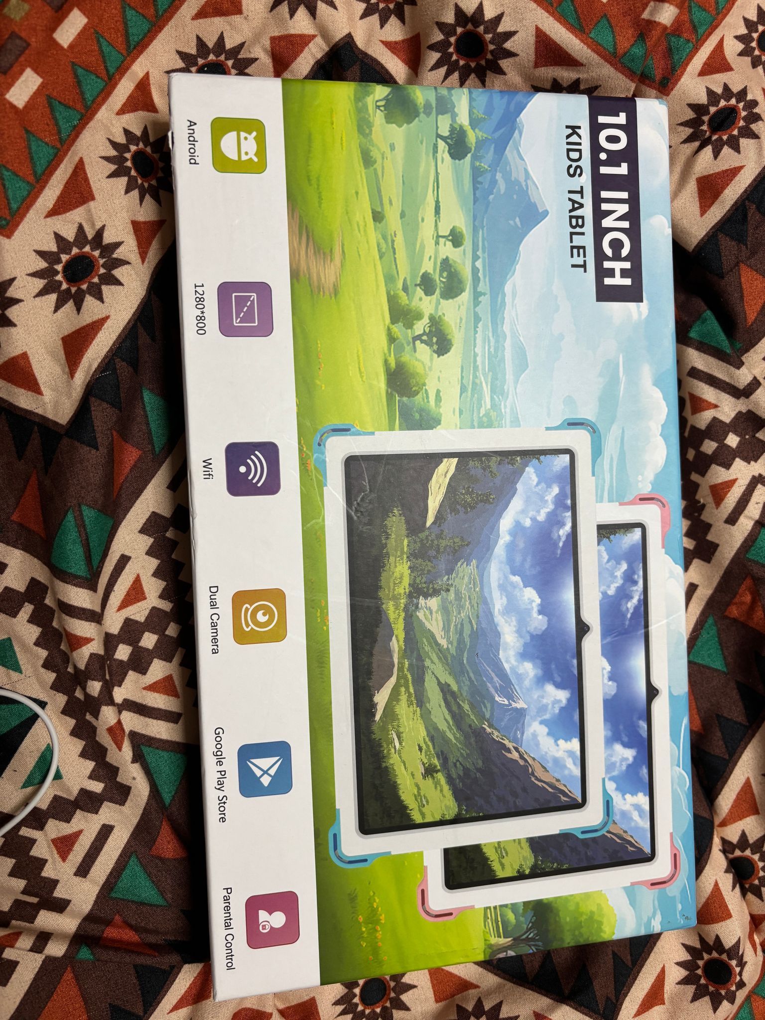 Kids Tablet Android 14 Tablet for Kids 10 inch with Shockproof Case, Octa-Core 10+64GB, Children's Tablet with WiFi 6, Bluetooth 5.2, Parental Control