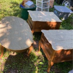 3  Piece Set 2 End Table Coffee Table