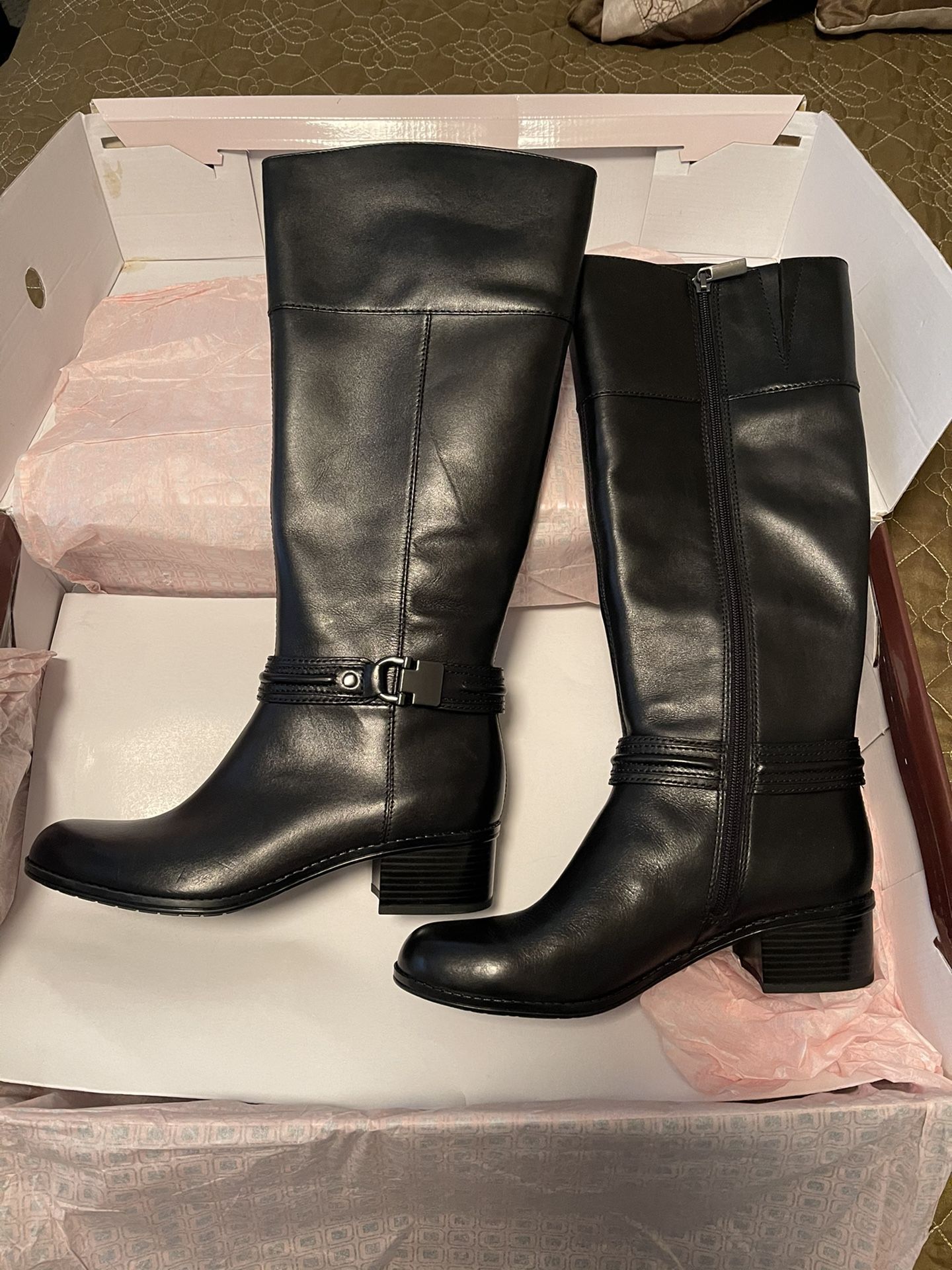 Bandolino Black Riding Boots Size 7