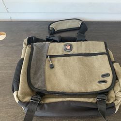 Swiss Gear Laptop Shoulder Bag Green Computer Messenger Bag