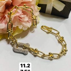 18k REAL PURE SOLID PAWNABLE SAUDI GOLD BRACELET 