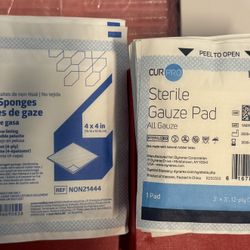 Sterile gauze 22 Pieces,$10