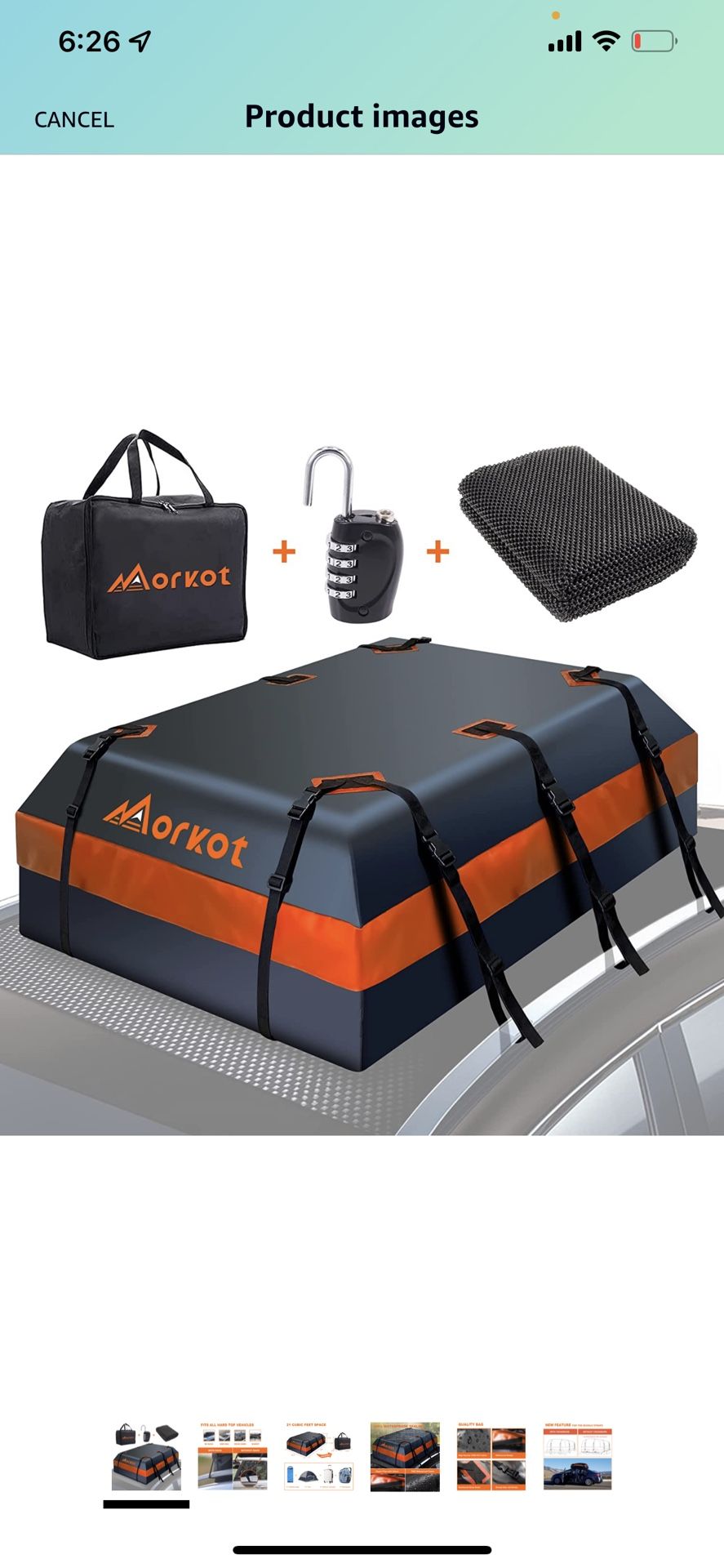Rooftop Cargo Bag | 21 Cu Ft