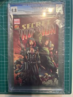 -= Secret Invasion #4 comic book - Mel Rubi variant CGC 9.8 =-