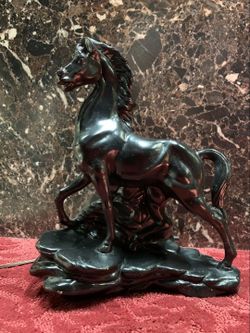 Ceramic Horse Lamp with working light.