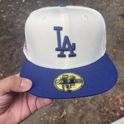 New Era La  Cream Blue 1981 Patch